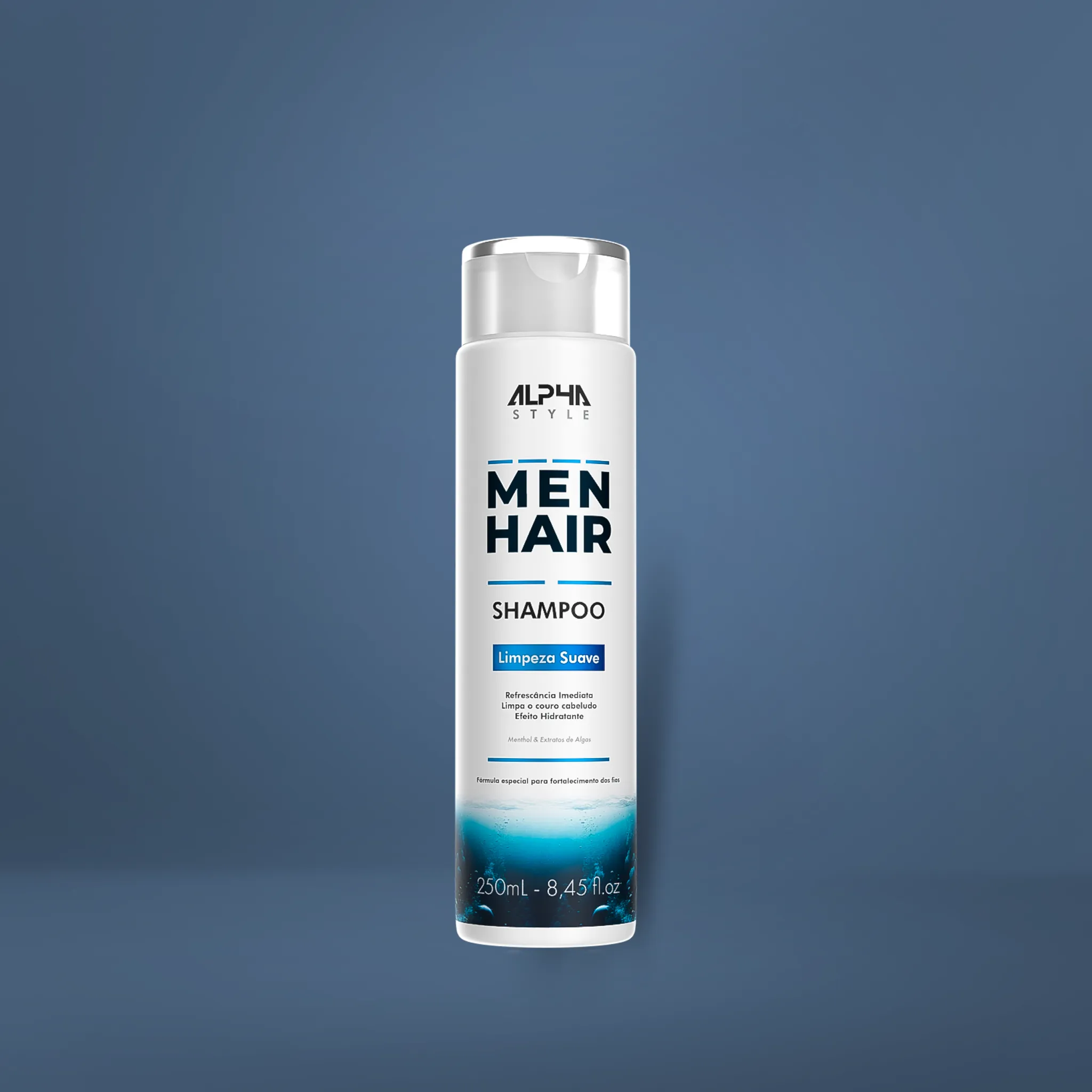 Shampoo AlphaClean para limpeza suave no cuidado masculino